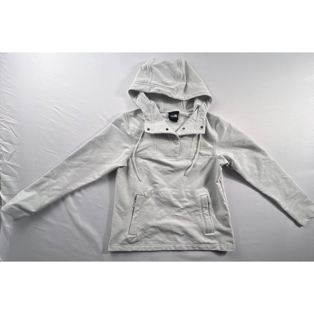The North Face Jacket Women's XS Light Grey  Hooded Outdoor Hiking